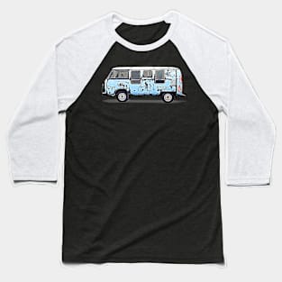 Graffiti Vintage Van Cartoon Baseball T-Shirt